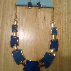 Women's Statement Necklace and Pierced Earring 1 Size Fits All